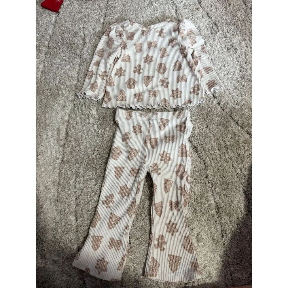 Cat + Jack Holiday Gingerbread House Outfit Baby Girl Size 6-9 Months
